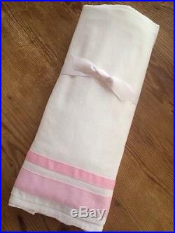Pottery Barn Kids Harper Light Pink Nursery Crib Quilt + Sham + Sheet + Skirt +