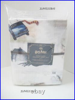 Pottery Barn Kids Harry Potter Organic Storybook FULL Sheet Set PBK Full HP NWT
