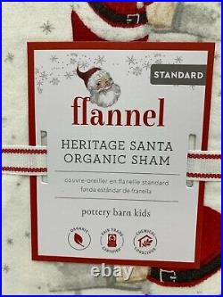 Pottery Barn Kids Heritage Santa Quilt Full Queen w2 Heritage Santa Shams 9920B