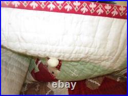 Pottery Barn Kids Holiday Heritage Patchwork full queen quilt Christmas sample