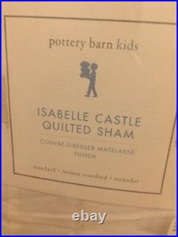 Pottery Barn Kids Isabelle Castle Mermaid quilt Standard shams Full/Queen Beach