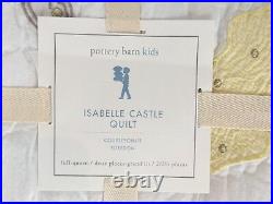 Pottery Barn Kids Isabelle Mermaid Castle Full Queen F/Q Quilt Shams NEW