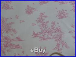Pottery Barn Kids Isabelle Toile Drape Panels Pink 44 x 84 Set of 2 French