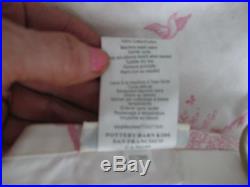 Pottery Barn Kids Isabelle Toile Drape Panels Pink 44 x 84 Set of 2 French