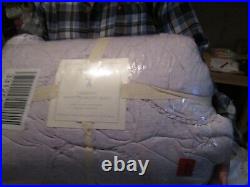 Pottery Barn Kids Jersey Scallop full queen Quilt Lavender New with tag