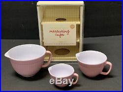 Pottery Barn Kids Kitchen MEASURING Cup Bowls SPOONS COOKING Retro Chelsea NEW