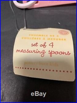 Pottery Barn Kids Kitchen MEASURING Cup Bowls SPOONS COOKING Retro Chelsea NEW