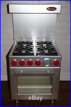 Pottery Barn Kids Kitchen Pro Chef Stove Oven Stainless RARE HTF FREE SHIPPING