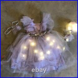 Pottery Barn Kids Lavender Princess Fairy Light-Up Costume Sz 7-8 Years #6873