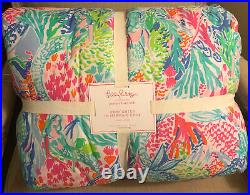 Pottery Barn Kids Lilly Pulitzer MERMAID COVE Twin Quilt Comforter