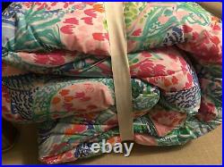 Pottery Barn Kids Lilly Pulitzer MERMAID COVE Twin Quilt Comforter