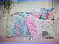 Pottery Barn Kids Lilly Pulitzer MERMAID's cove full/queen REVSIBLE COMFORTER NU