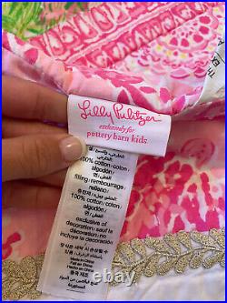 Pottery Barn Kids Lilly Pulitzer Parade Party Twin Quilt Flaw NWOT Read