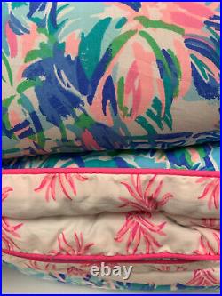 Pottery Barn Kids Lilly Pulitzer Pineapple Party King Comforter NEW