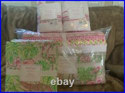 Pottery Barn Kids Lilly Pulitzer Quilt Patchwork In On Parade Full Sheet Shams