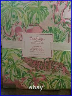 Pottery Barn Kids Lilly Pulitzer Quilt Patchwork In On Parade Full Sheet Shams