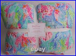 Pottery Barn Kids Lilly Pulitzer Reversible Mermaid Cove FQ comforter full queen