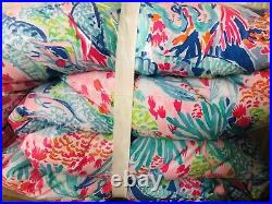 Pottery Barn Kids Lilly Pulitzer Reversible Mermaid Cove Full Queen Comforter