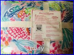 Pottery Barn Kids Lilly Pulitzer Reversible Mermaid Cove Full Queen Comforter