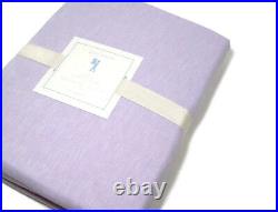 Pottery Barn Kids Linen Cotton Pale Lavender Purple Twin Duvet Cover New
