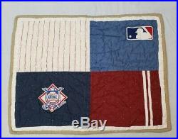 Pottery Barn Kids MLB Major Baseball National full-queen quilt & pillow sham new