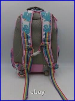 Pottery Barn Kids Mackenzie Aqua Unicorn Rolling Backpack #9913