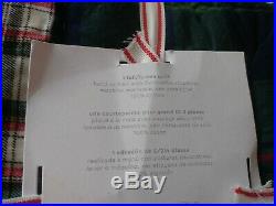 Pottery Barn Kids Madras Plaid Full Queen Quilt Euro Shams Christmas Holiday Red