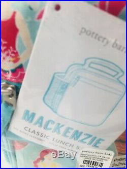 Pottery Barn Kids Mermaid Large Backpack Lunchbox Water Bottle Set Mackenzie New