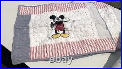 Pottery Barn Kids Mickey Mouse Quilt/Shams Full/Queen