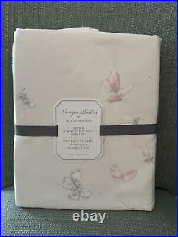 Pottery Barn Kids Monique Lhuillier ETHEREAL BUTTERFLY FULL SATEEN SHEETS LUXE