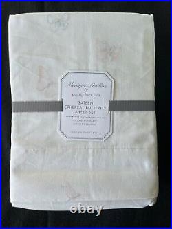 Pottery Barn Kids Monique Lhuillier Ethereal Butterfly Organic Twin Sheets Nwt