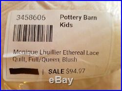 Pottery Barn Kids Monique Lhuillier Ethereal Lace Quilt Full Queen With Sham #18