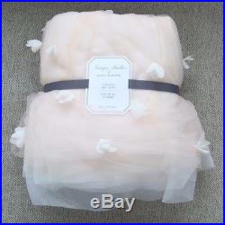 Pottery Barn Kids Monique Lhuillier Ethereal Tulle Twin Bed Skirt Blush Pink
