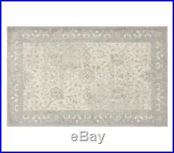 Pottery Barn Kids Monique Lhuillier Printed Antique Rug Gray 8x10 Brand NEW