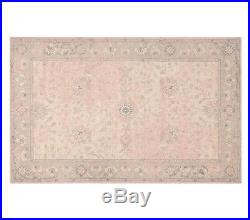 Pottery Barn Kids Monique Lhuillier Printed Blush Pink 5 x 8 Area Rug NEW