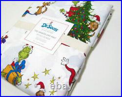 Pottery Barn Kids Multi Color The Grinch And Max Percale Cotton Twin Duvet Cover