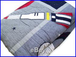 Pottery Barn Kids Multi Colors Colton Astronaut Space Rocket Space Twin Quilt