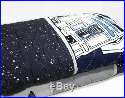 Pottery Barn Kids Multi Colors Star Wars Droid R2D2 Twin Quilt New