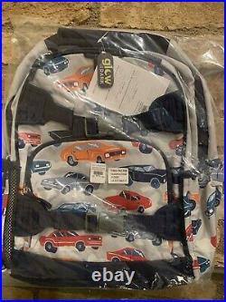 Pottery Barn Kids Muscle Car Large Backpack Lunch Box Water Bottle School New