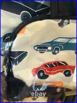 Pottery Barn Kids Muscle Cars Large Backpack Lunch Box Water Bottle Set No Mono