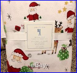 Pottery Barn Kids North Pole Santa Holiday QUEEN quilt shams sheets Christmas