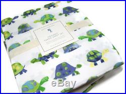 Pottery Barn Kids Organic Cotton Turtles Turtle Shell Full Sheet Set New