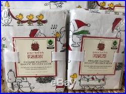 Pottery Barn Kids Peanuts Holiday Snoopy Full Queen Duvet Shams Full Sheet Set
