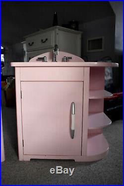 Pottery Barn Kids Pink Three Piece Retro Kitchen Set