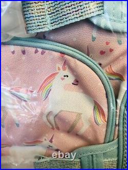 Pottery Barn Kids Pink Unicorn Large Backpack Lunch Bag Mackenzie Set No Mono