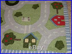 Pottery Barn Kids Play In The Park 5x8 Rug Blue