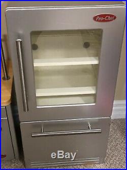 Pottery Barn Kids Pro Chef Stainless Steel Kitchen Set Refrigerator Dishwasher