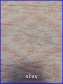 Pottery Barn Kids Queen Pink French Toile EUC Quilt &Shams, Pink Shams, Ruffle
