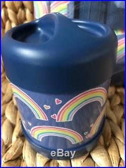 Pottery Barn Kids Rainbow LARGE Backpack Water Bottle Lunch Box Thermos Case NWT