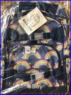 Pottery Barn Kids Rainbow LARGE Backpack Water Bottle Lunch Box Thermos Case NWT